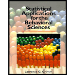 Statistical Applications for the Behavioral Sciences