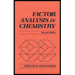 Factor Analysis in Chemistry