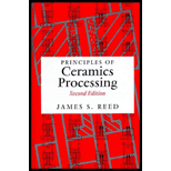 Principles of Ceramics Processing Hardback 2ND 95 Edition, by James S Reed - ISBN 9780471597216