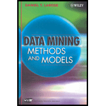 Data Mining Methods and Models