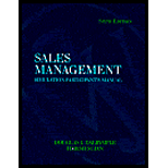 Sales Management Simulation  Participants Manual