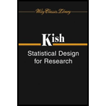 Statistical Design for Research