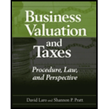 Business Valuation and Taxes  Procedure, Law, and Perspective