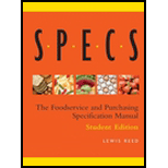 Specs  The Foodservice and Purchasing Specification Manual