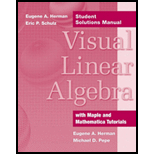 Visual Linear Algebra   Student Solutions Manual