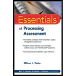 Essentials of Processing Assessment