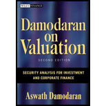 Damodaran on Valuation  Security Analysis for Investment and Corporate Finance