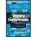 History of Theory of Investments  My Annotated Bibliography