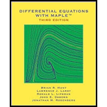 Differential Equations with Maple