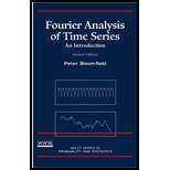 Fourier Analysis of Time Series  An Introduction