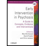 Early Intervention in Psychosis