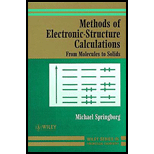 Methods of Electronic Structure Calculations