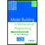 Model Building in Mathematical Programming