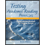 Testing Academic Reading Processes