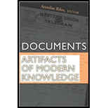 Documents Artifacts of Modern Knowledge