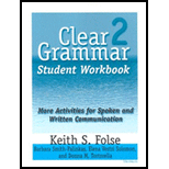 Clear Grammar 2 Student Workbook