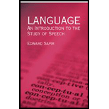 Language  Introduction to the Study of Speech