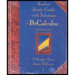 Precalculus   Student Study Guide With Solutions