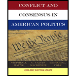 Conflict and Consensus in American Politics, 06 07 Election Update