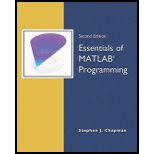 Essentials of MATLAB Programming