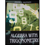 Algebra with trigonometry kaufmann 3rd edition