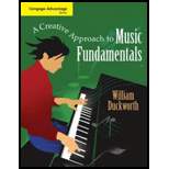 Creative Approach to Music Fundamentals    Cengage Advantage Books