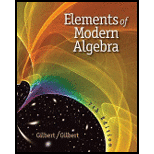 Elements of Modern Algebra