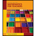 Mathematics for Teachers Interactive Approach for Grade K 8