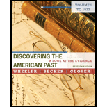 Discovering the American Past  Volume I, to 1877