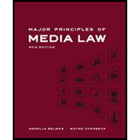 Major Principles of Media Law, 2012 Edition