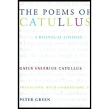 Poems of Catullus  Bilingual Edition