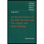 On the Free Choice of the Will, On Grace and Free Choice, and Other Writings