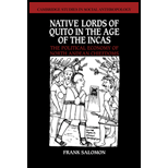 Native Lords of Quito in Age of  Incas