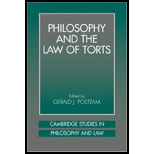 Philosophy and Law of Torts