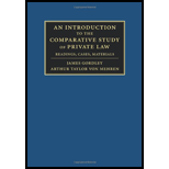 Introduction to the Comparative Study of Private Law Readings, Cases, Materials