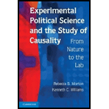 Experimental Political Science and the Study of Causality