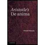 Aristotles De Anima ; Critical Commentary