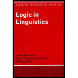 Logic in Linguistics