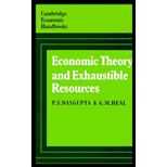 Economic Theory and Exhaustible Resources