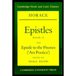 Horace  Epistles Book II and Ars Poetica