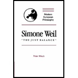 Simone Weil the Just Balance