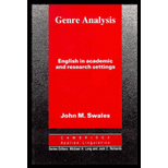 Genre Analysis  English in Academic and Research Settings