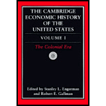 Cambridge Economic History of the United States, Volume I  The Colonial Era