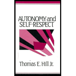 Autonomy and Self Respect