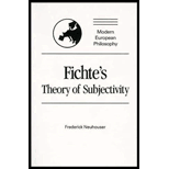 Fichtes Theory of Subjectivity