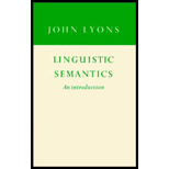 Linguistic Semantics  An Introduction