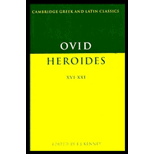 Ovid Heroides, XVI XXI