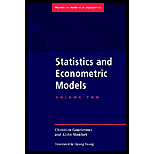 Statistics and Econometric Models Volume 1