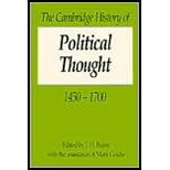 Cambridge History of Political Thought 1450 1700