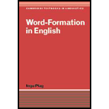 Word Formation in English